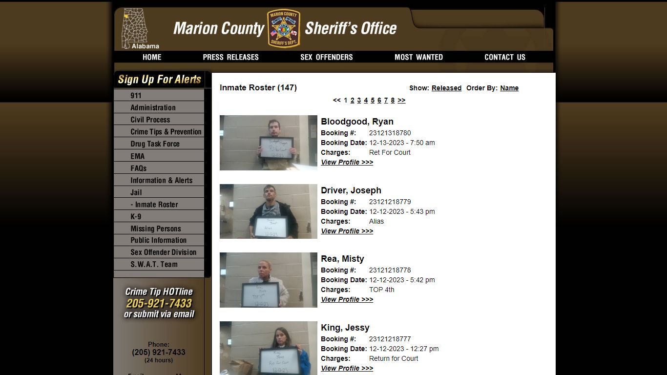 Inmate Roster - Current Inmates Booking Date Descending - Marion County ...